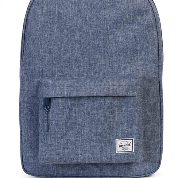 Herschel Classic Backpack in Dark Chambray Crosshatch - Picture 3 of 11